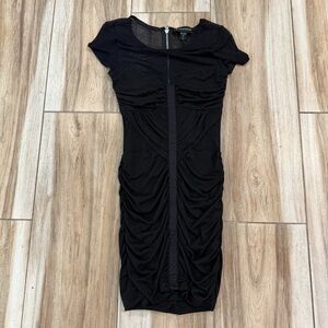 Stylestalker Black Ruched Mini Dress